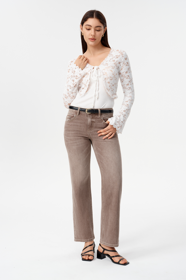 Briar Mid Rise Straight Jeans