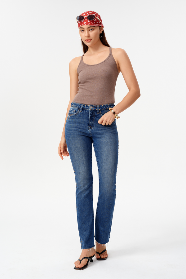 High Rise Bootcut Jeans