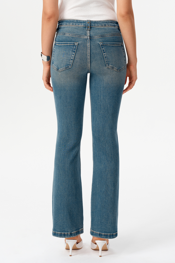 Valentine Mid Rise Flare Jeans