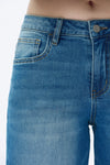 Mid Rise Wide Leg Jeans-Wide Leg-BAYEAS