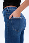 Butt Lifting Flare Denim Jeans-Flare & Bootcut-BAYEAS