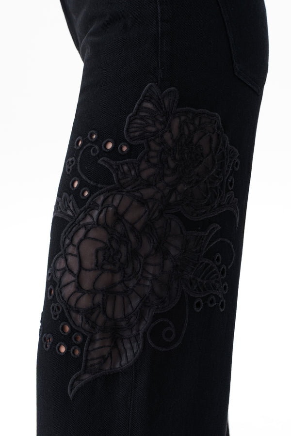 Mid Rise Relaxed Straight Jeans