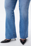 Low Rise Distressed Bootcut Jeans