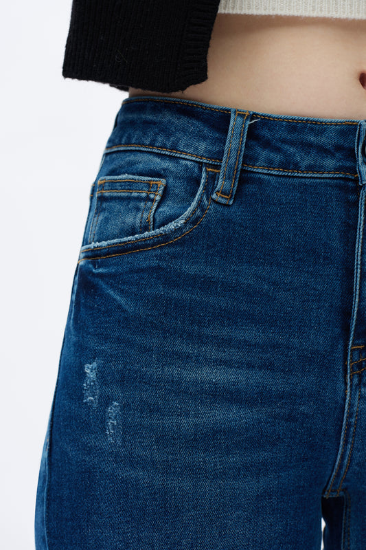Alsa Mid Rise Wide Leg Jeans