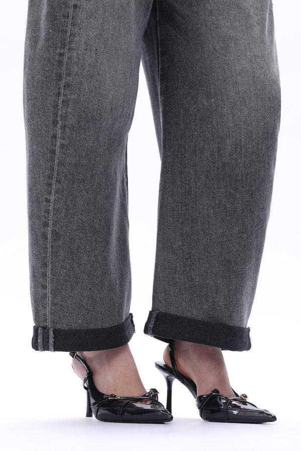 Zephyrine High Rise Barrel Jeans