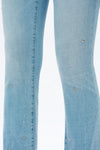High Rise Rhinestone Jeans-Flare-BAYEAS