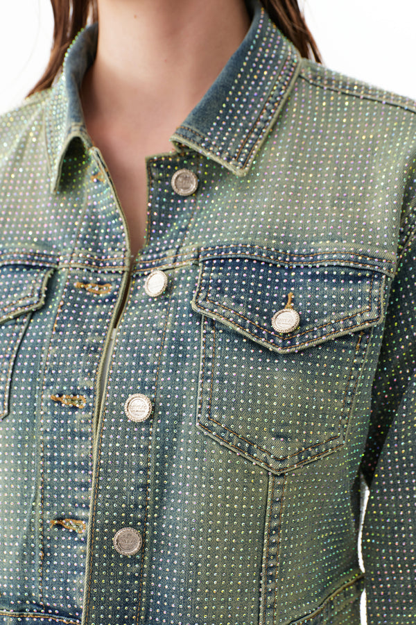 Rhinestone Denim Jacket
