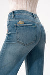 Mid Rise Wide Leg Jeans