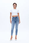 Classic Skinny Jeans Faded Wash-Skinny-BAYEAS