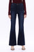 High Rise Flare Denim Jeans-Flare & Bootcut-BAYEAS