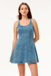 Strap Denim Dress