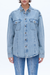 Oversized Denim Shirt for Women-Shirts-BAYEAS