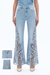 Lace Patchwork Wide Leg Jeans-Wide Leg-BAYEAS