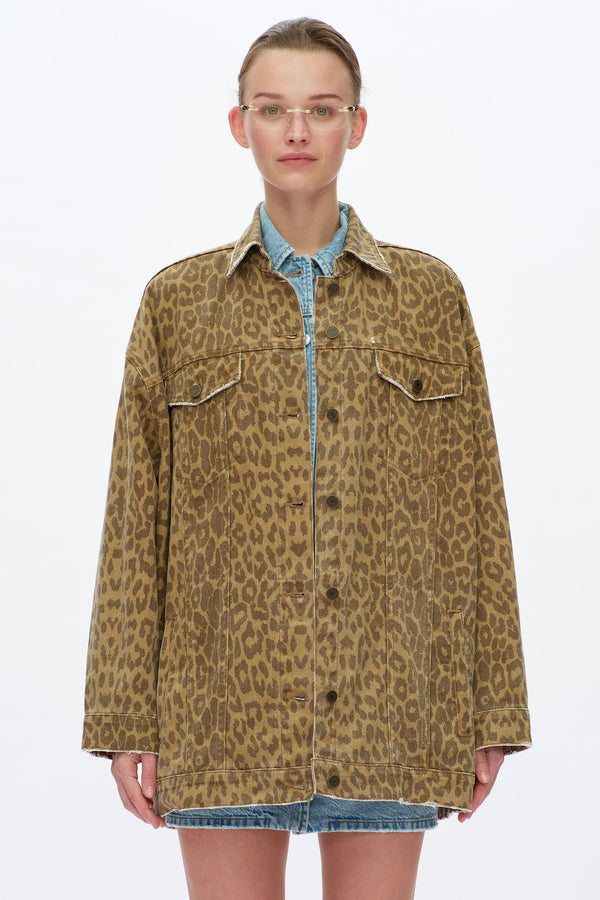Relaxed Leopard Jacket-Jackets-BAYEAS