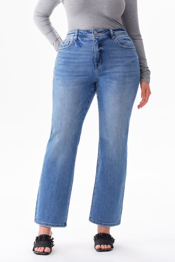 High Rise Vintage Straight Leg Jeans