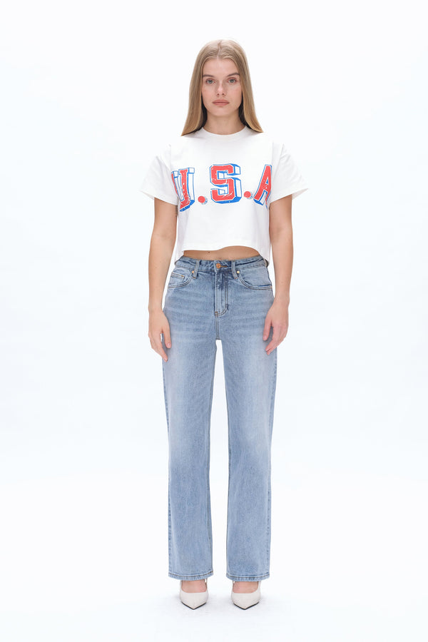 Dalila Relaxed Fit Denim Jeans-Straight-BAYEAS
