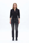 High Rise Skinny Jeans-Skinny-BAYEAS