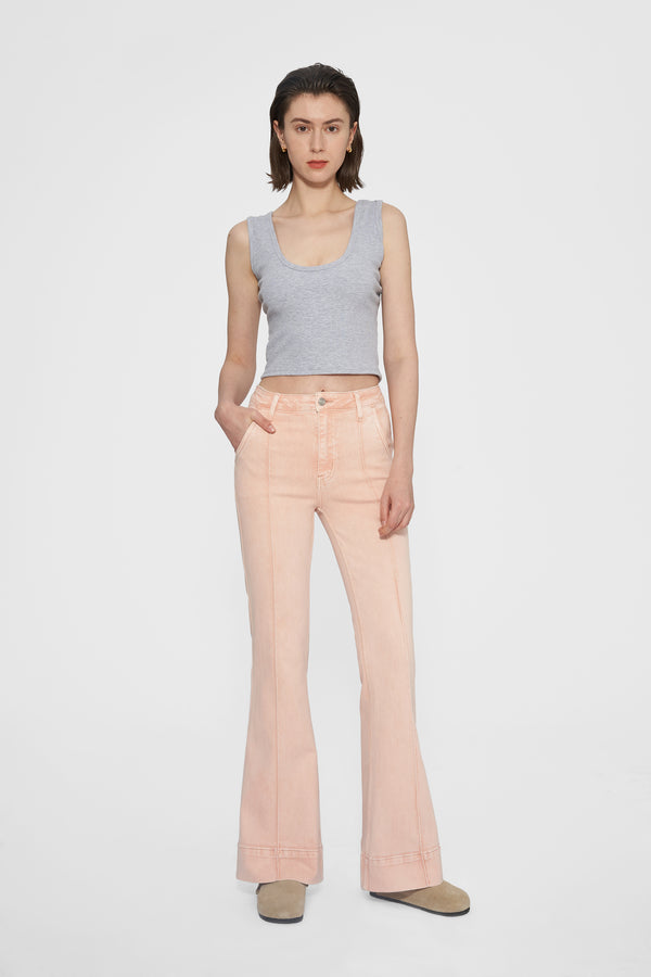 Rose Flare Leg Jeans-Flare & Bootcut-BAYEAS