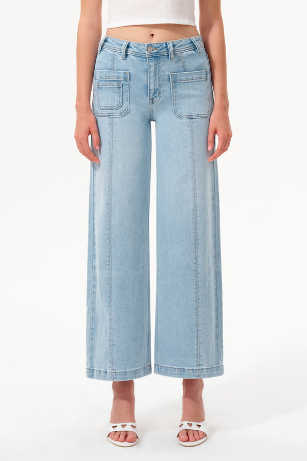 Briar Mid Rise Wide Leg Jeans