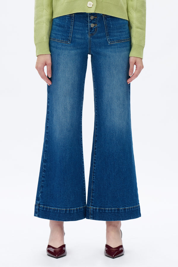 High Rise Wide Leg Jeans (Copy)