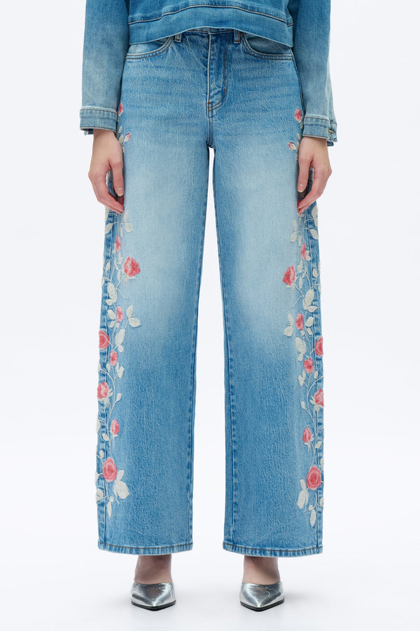 High Rise Barrel Leg Jeans-Barrel-BAYEAS