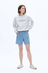 Relax Drawstring Denim Shorts-Shorts-BAYEAS