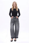 Zephyrine High Rise Barrel Jeans