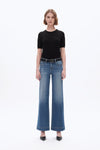 Low Rise Wide Leg Denim Jeans-Wide Leg-BAYEAS