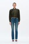 Mid Rise Straight Jeans