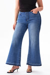 Mid Rise Wide Leg Jeans
