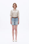 Mid Rise Denim Shorts-Shorts-BAYEAS