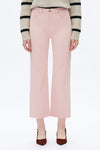 Pink High Rise Straight Jeans-Straight-BAYEAS