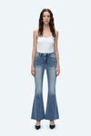 Butt Lifting Flare Denim Jeans-Flare & Bootcut-BAYEAS