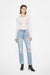 Christine Distressed Mom Jeans-Mom Jeans-BAYEAS