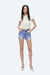 Lily High Rise Distressed Denim Shorts-Shorts-BAYEAS