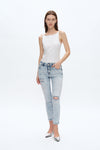 Kelly Mid Rise Skinny Jeans-Skinny-BAYEAS