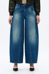 MID RISE DROP CROTCH HAREM-Shorts-BAYEAS