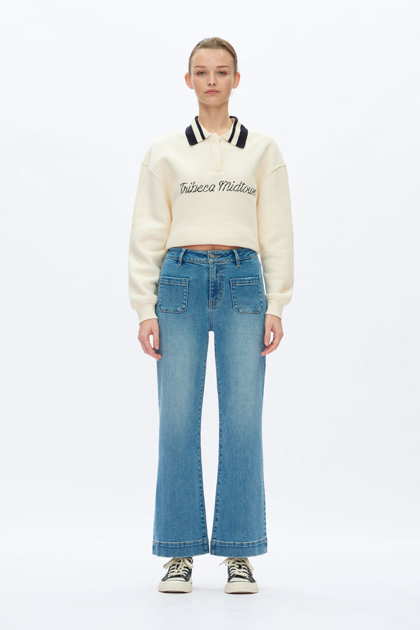 High Rise Wide Leg Jeans-Wide Leg-BAYEAS