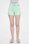 Eva Ultra High-Rise Denim Bermuda Shorts-Shorts-BAYEAS