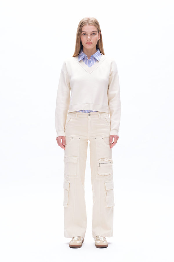 CARRY MID RISE WIDE LEG-Skirts-BAYEAS