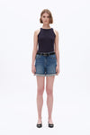 Classic Rolled Hem Denim Shorts-Shorts-BAYEAS