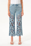 Mid Rise Straight Jeans