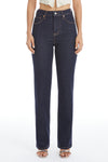 High Rise Straight Denim Jeans