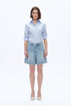 Mid Rise Bermuda Denim Shorts-Bermuda Shorts-BAYEAS
