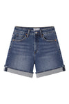 Classic Rolled Hem Denim Shorts-Shorts-BAYEAS