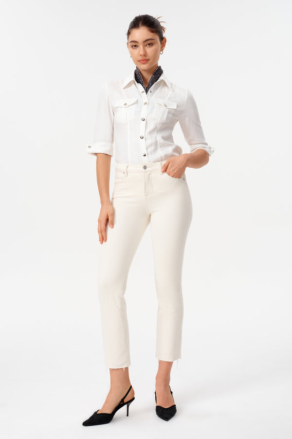Elowen Mid Rise Straight Jeans