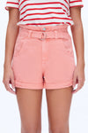 Eva Ultra High-Rise Denim Bermuda Shorts-Shorts-BAYEAS