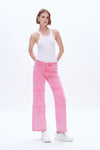 Judy Wide Leg Pants Pink-Wide Leg-BAYEAS