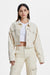 Long Sleeve Drop Shoulder Crop Jacket-Jackets-BAYEAS