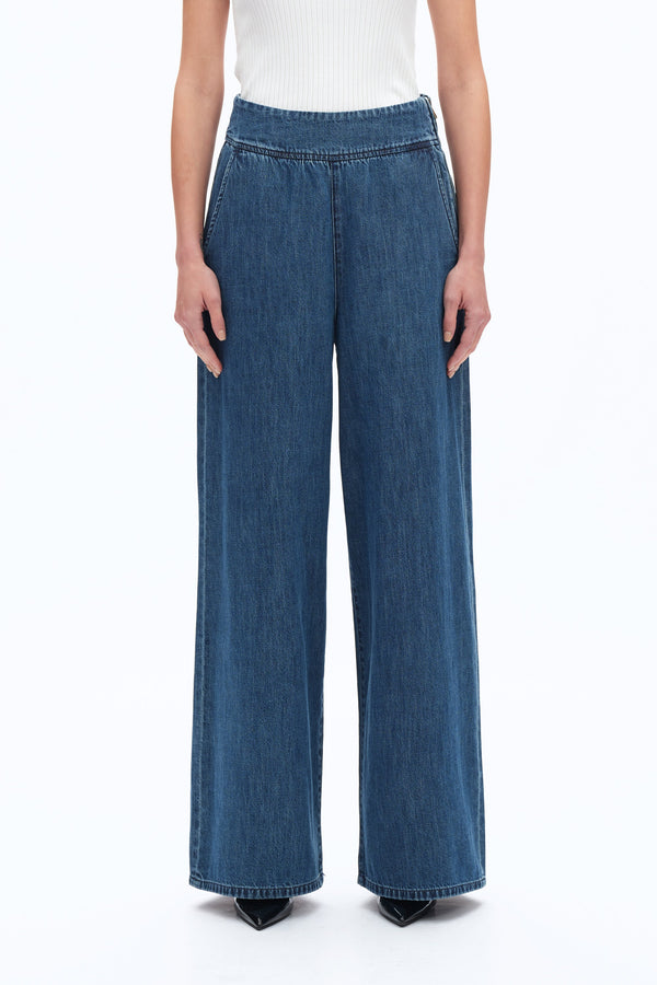 High Rise Wide Leg Jeans-Wide Leg-BAYEAS